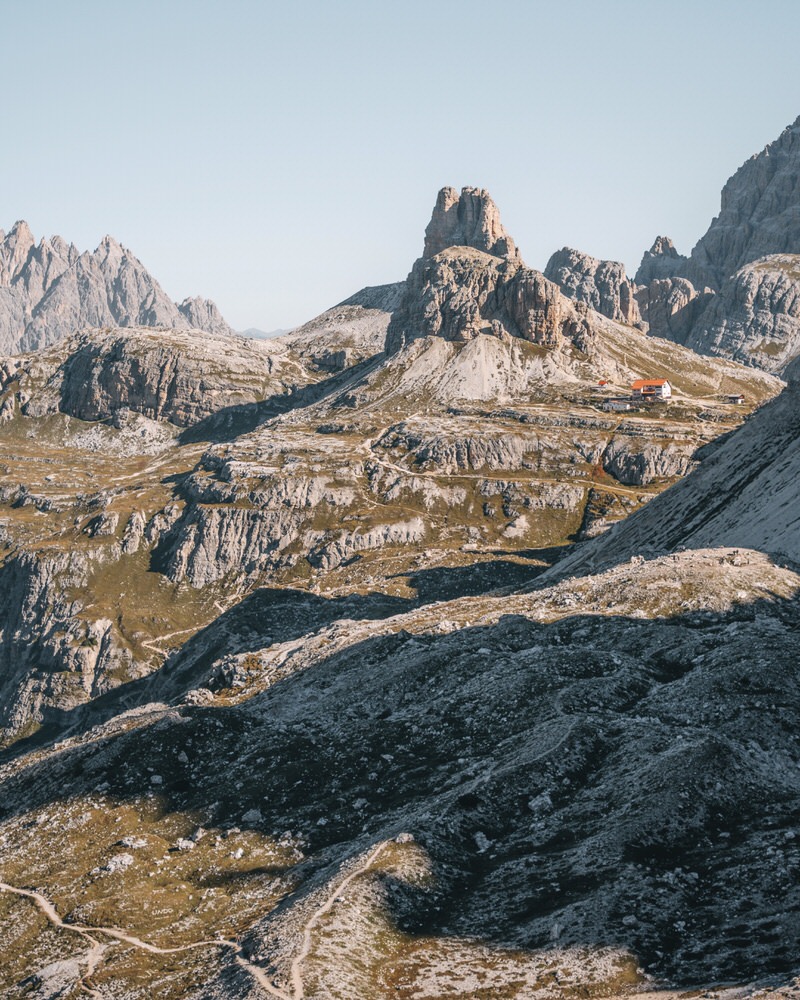 Weg zur Drei Zinnen Hütte