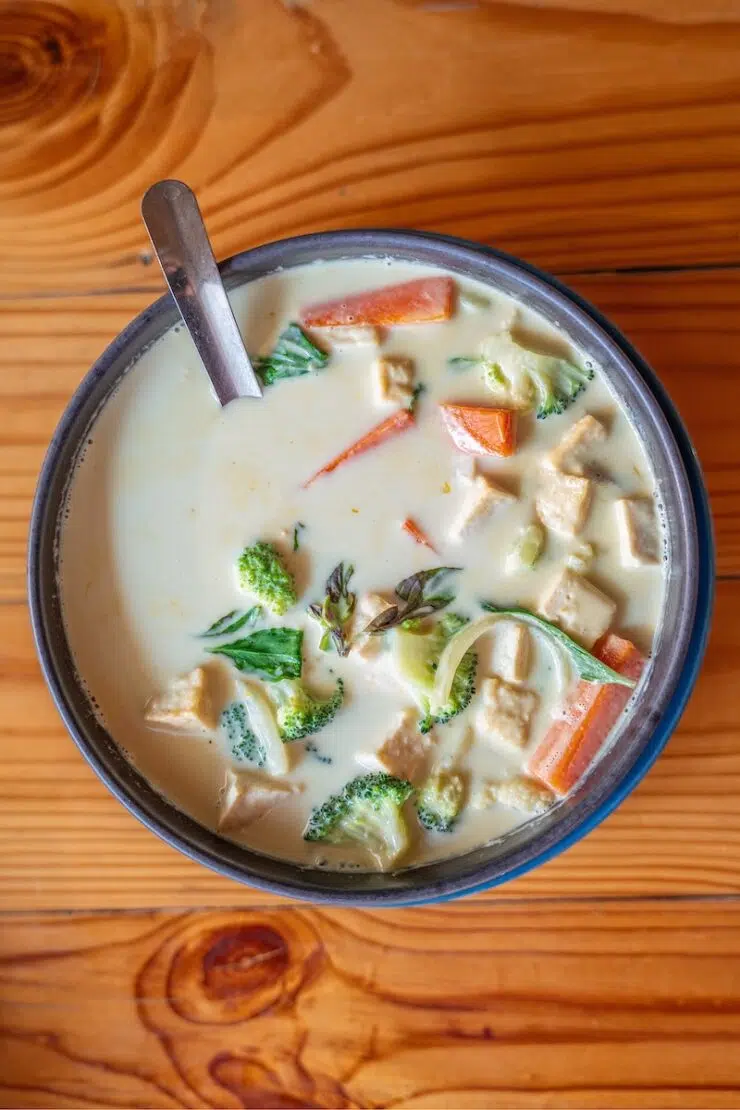 vegan vegetarisch in Thailand - grünes Curry